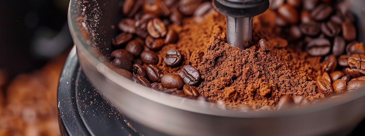 image of coffee being ground